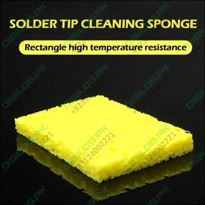 1Pcs 55mmx37mm Soldering Iron Tip Cleaner Sponge In Pakistan