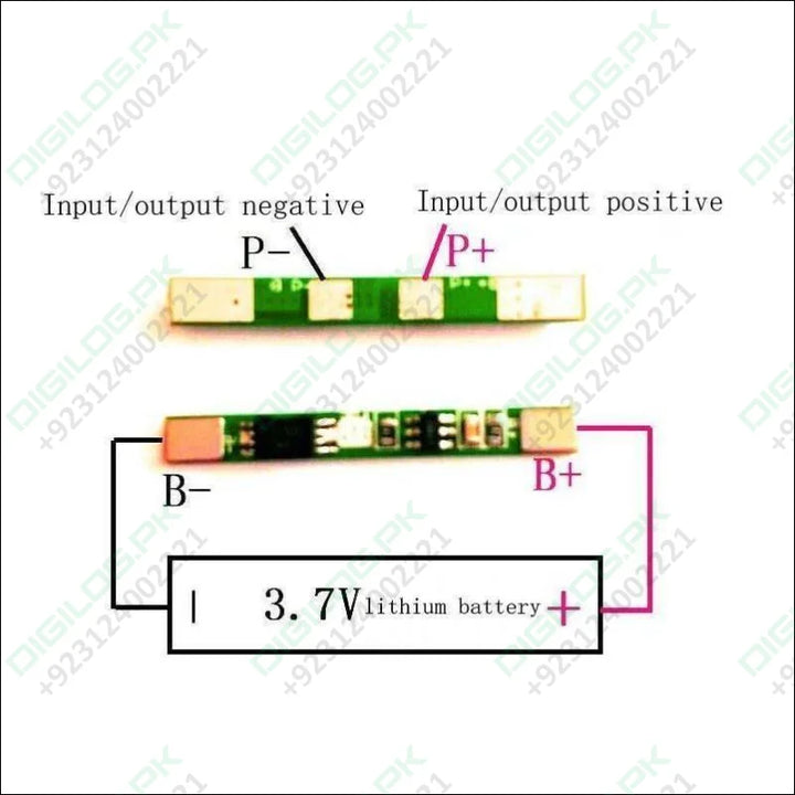 1s 3a 3.7v Li-ion Bms Pcm Protection Board Without Wire