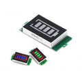 1s To 8s Adjustable Lithium Battery Fuel Gauge LED Display Battery Capacity Indicator Board Module - one large unit and two smaller units with blue and green battery level icons.