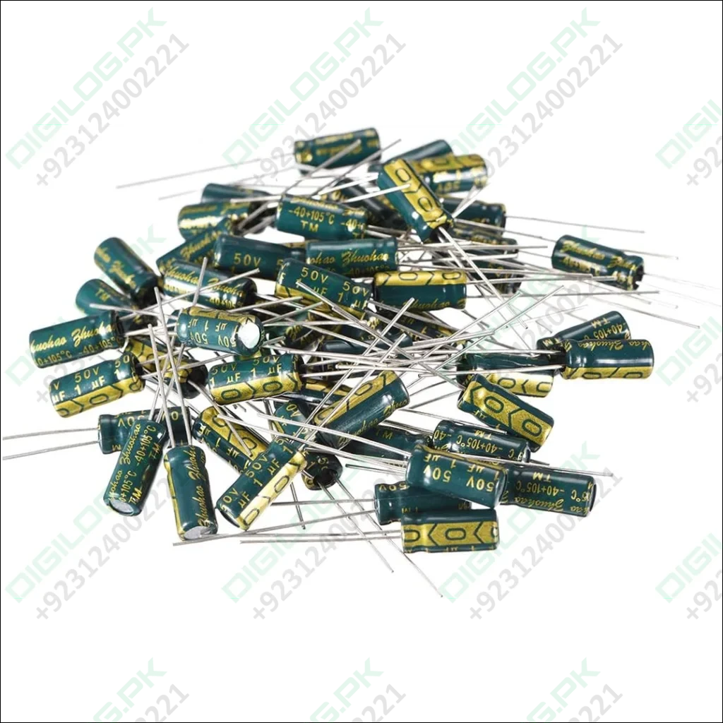 1uF 50v Electrolytic Radial Capacitor