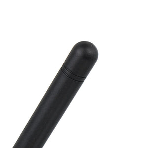 2.4GHz 3dBi WiFi Antenna SMA Foldable Router Antenna - a close-up view of the black, rounded plastic tip and upper shaft of the antenna.