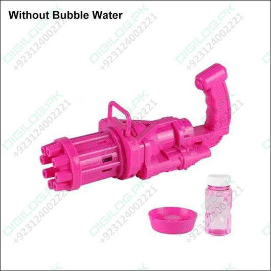 Automatic Gatling Bubble Gun Summer Soap Water Machine Kids