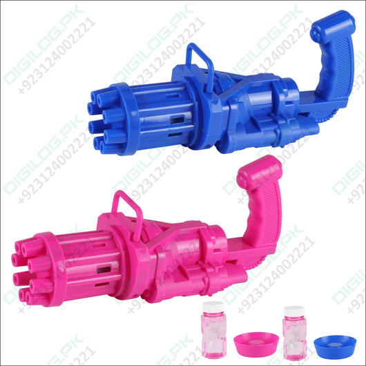 Automatic Gatling Bubble Gun Summer Soap Water Machine Kids