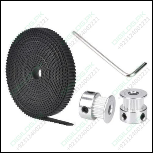 2 Meter Gt2 Timing Belt With 2pcs Of 5mm Pulley 16 Teeth