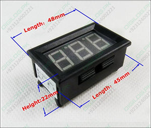 2 Wire DC 7-100V 0.56’’ Mini Digital red LED Display Volt Meter Voltmeter Voltage Meter Panel Digital Voltmeter Gauge
