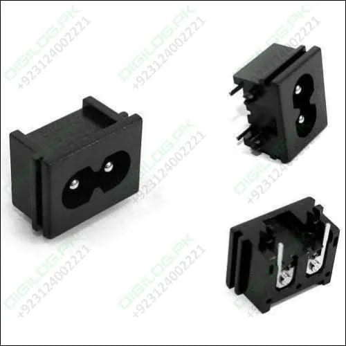 2.5a 250v Male Plug Ac Power Socket Connector 23x18x13.3mm