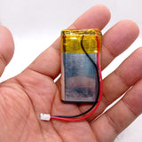 2000mAh 3.7V Lithium-ion battery - a rectangular silver cell with yellow tape at the top and a two-pin white connector.