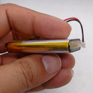 2000mAh 3.7V Lithium-ion battery - a rectangular silver cell wrapped in yellow tape with a two-pin white connector.