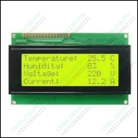 2004a Lcd 20x4 Character Green Backlight