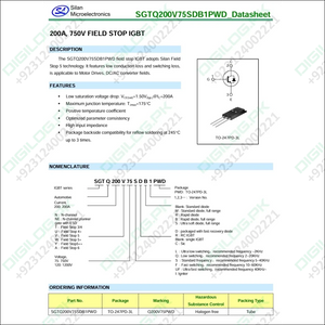 Siliconix IGBT datasheet with technical specifications and diagrams
