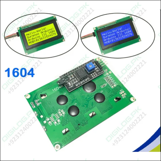 Iic I2c Twi 164 1604 16x4 Lcd Screen Module Character