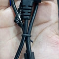 20cm High Quality Micro USB Cable For Programming Nodemcu Wemos D1 ESP32 - a black USB-A to micro-USB cable with a right-angle connector held in a hand.