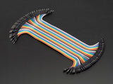 20cm Pin To Hole Jumper Wire Dupont Line 40 Pin Male To Female Arduino Jumper Wires - shown as a multi-coloured ribbon cable with male and female connectors.