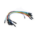 20cm Pin To Pin 1 Pin Jumper Wire Dupont Line Arduino Male To Male - a bundle of multi-coloured jumper wires with male connectors on both ends.