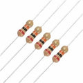 20k 1/4-Watt 5% Resistor - shown as five identical cylindrical electronic components with red, black, orange, and gold color-coded bands on wire leads.