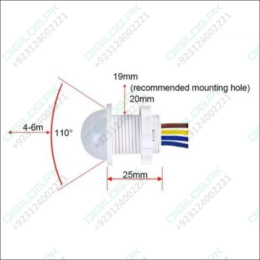 20mm Motion Sensor Light Switch