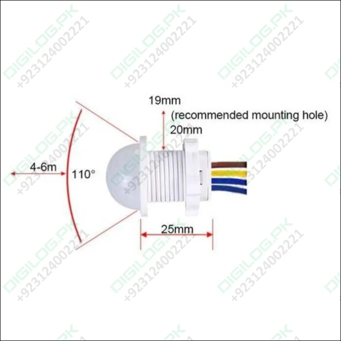 20mm Motion Sensor Light Switch