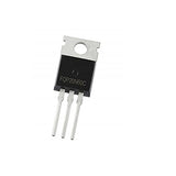 20N60 MOSFET – 650V 20.7A N-channel Power MOSFET Package-to-220 ( Used ) - FQP20N60C MOSFET, a black and silver electronic component with three metal pins and a mounting hole in a TO-220 package.