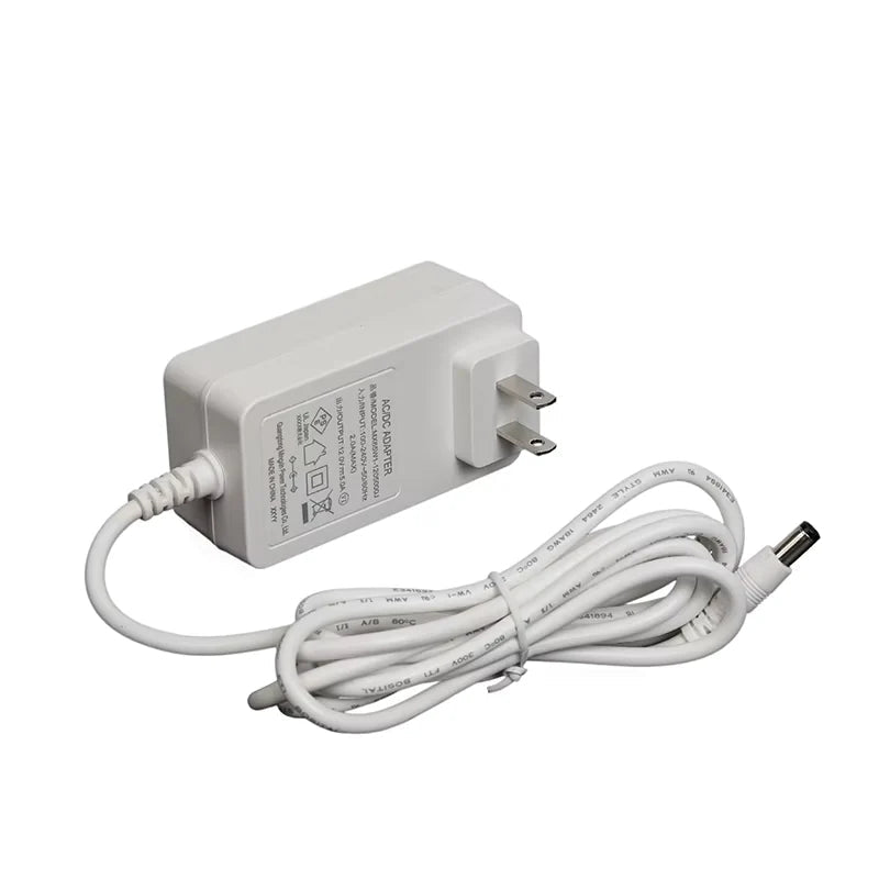 20W 5V 4A Power Supply Adapter - a white wall-plug power adapter with an attached white DC output cable and barrel connector.
