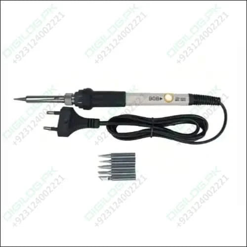 Temperature Control Soldering Iron With 4 Multi function Tip + sponge 908 220v 60w price in pakistan