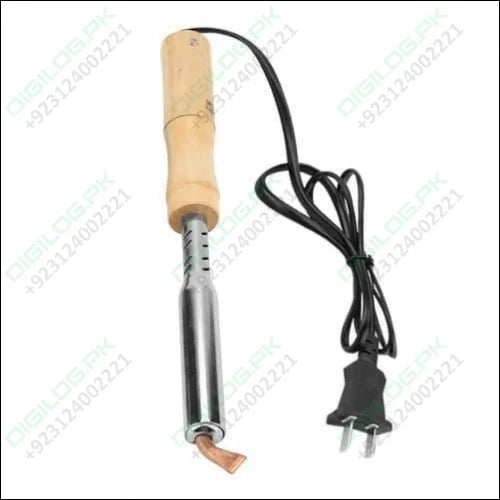 150w 220v Soldering Iron With Chisel Tip & Wood Handle