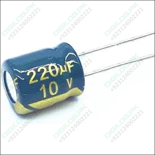 220uF 10V Electrolytic Capacitor