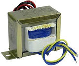 220V To 12V + 32V Transformer Minimum Order 100pcs - a metal-cased electrical transformer with a blue coil and multiple colored wire leads extending from both sides.