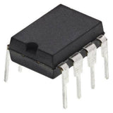 24C32A IC - a black, rectangular electronic integrated circuit component with eight metallic pins arranged in two rows of four.