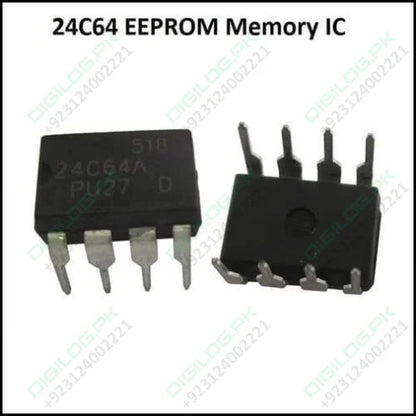 24c64 Serial Eeprom 64k Memory Ic