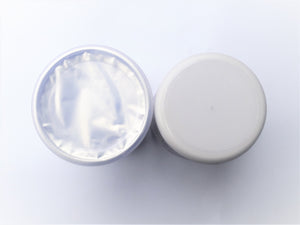 250 Gram Hy-510 Heat Sink Thermal Compound Grease Gel- Enhance Heat Dissipation For Enhanced Performance - shown as an open white plastic jar with a foil seal next to its closed white lid.
