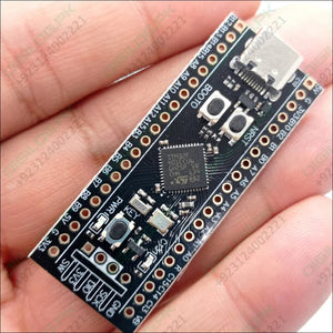 256KB ROM Back Pill Development Board STM32F401 STM32F401CCU6 IC V3.0 - STM32F401CCU6 Black Pill development board held in a hand, showing the black PCB, USB-C port, two buttons, and labeled pin headers.