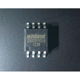 25Q32 SPI EPROM EEPROM Memory Flash Chip Del - a close-up view of a black, square, 8-pin integrated circuit component with Winbond 25Q32FVSIG 1238 printed on it.