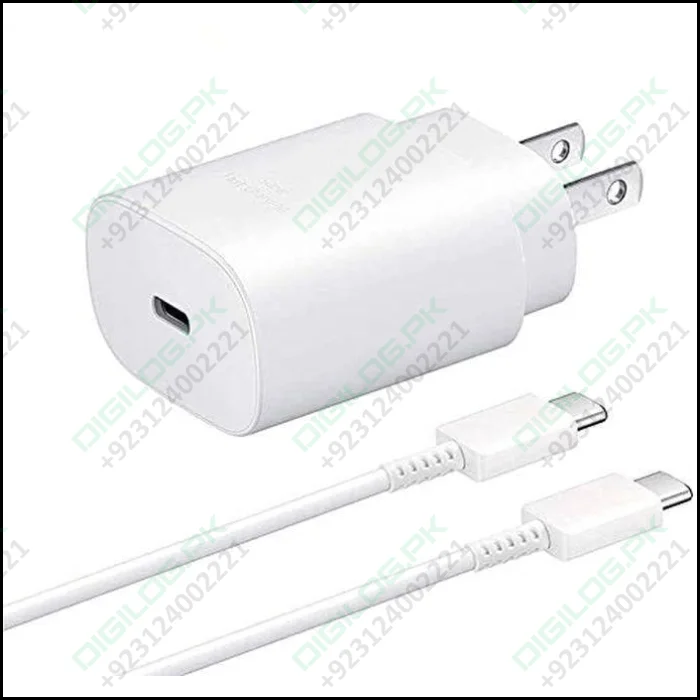 Samsung 25w Type c Fast Charger With To Cable - High Quality