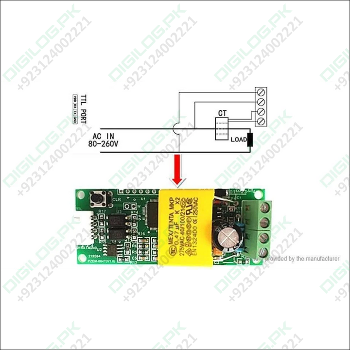 PZEM - 004T 100A Single Phase Power Energy Meter Module