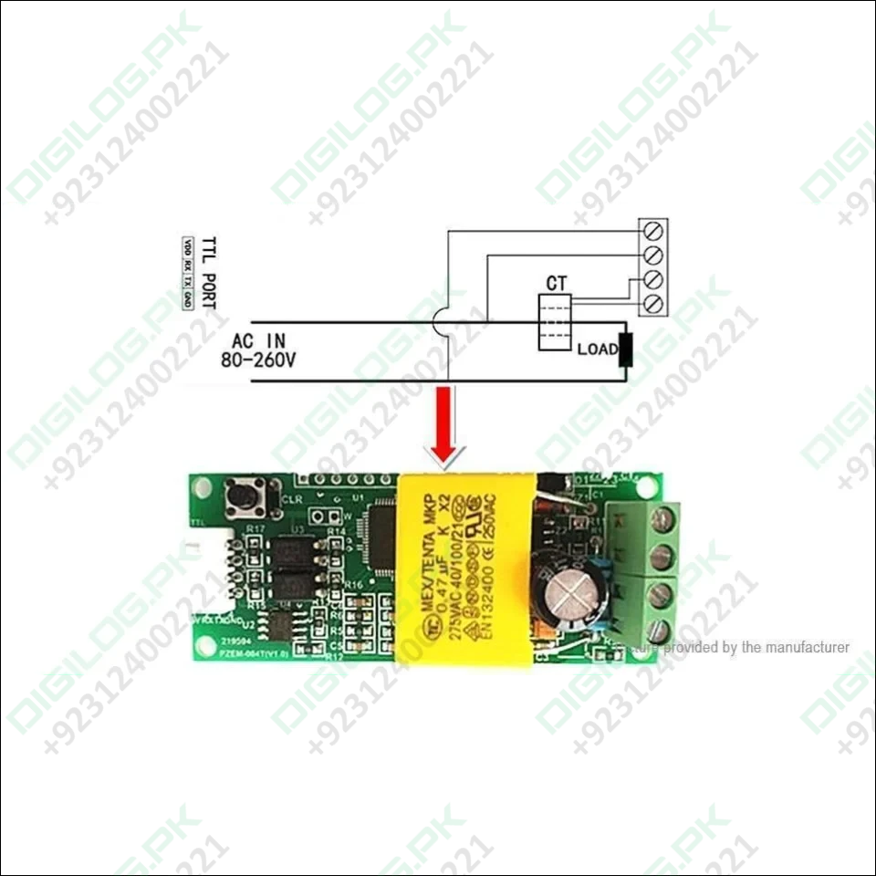 PZEM - 004T 100A Single Phase Power Energy Meter Module