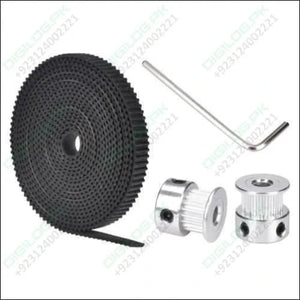 2 Meter Gt2 Timing Belt With 2pcs Of 5mm Pulley 16 Teeth