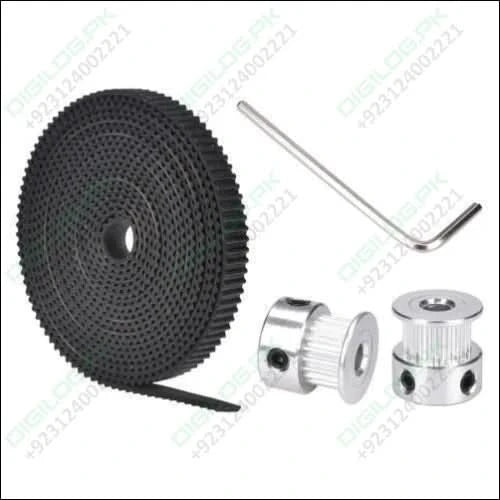 2 Meter Gt2 Timing Belt With 2pcs Of 5mm Pulley 16 Teeth