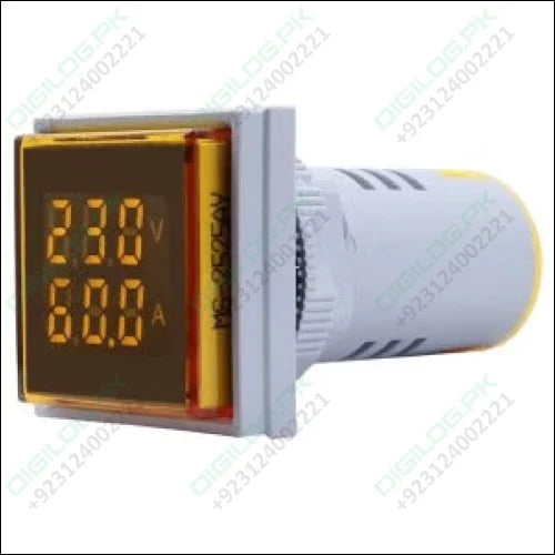 Multi colour square panel indicator voltage meter current meter with indicator signal lamp AD16-22FVA