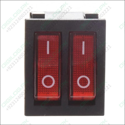 6 Pin Dual SPST Switch - 1 x Rocker Switch