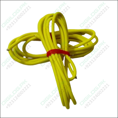 Yellow 1m Solderable Wire Hard Wires For Wiring Jumper Cable