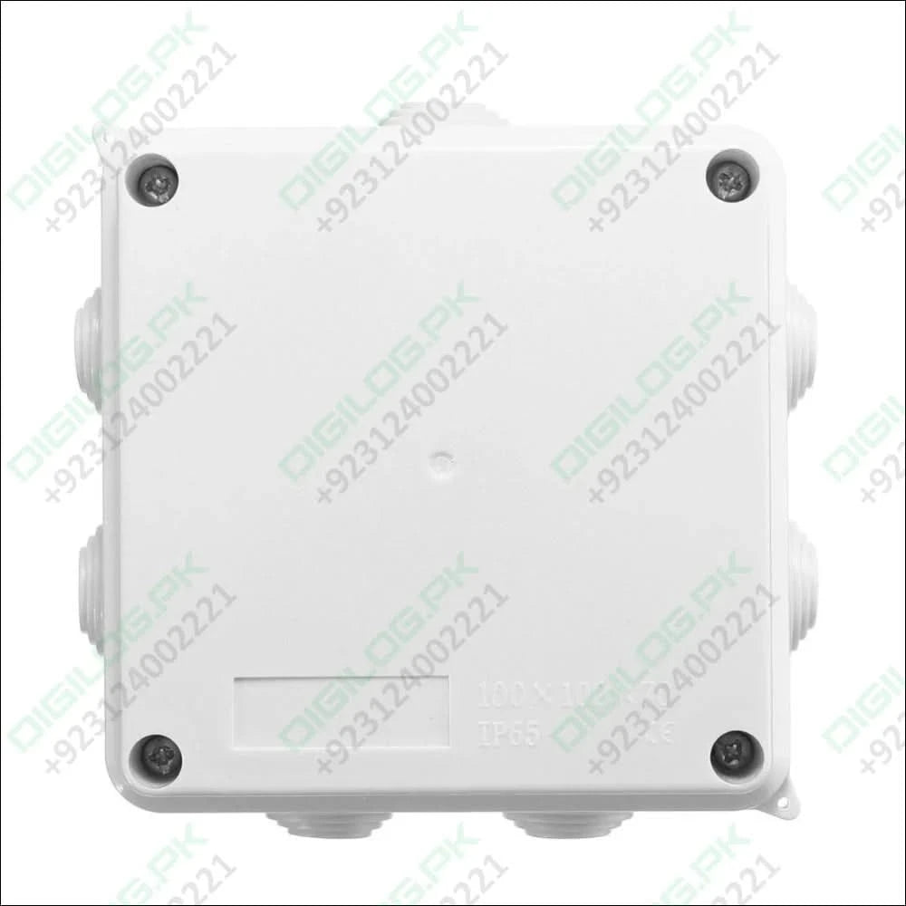 100x100x70mm IP65 Waterproof Outdoor Electrical CCTV Enclosure Square Junction Box White ABS