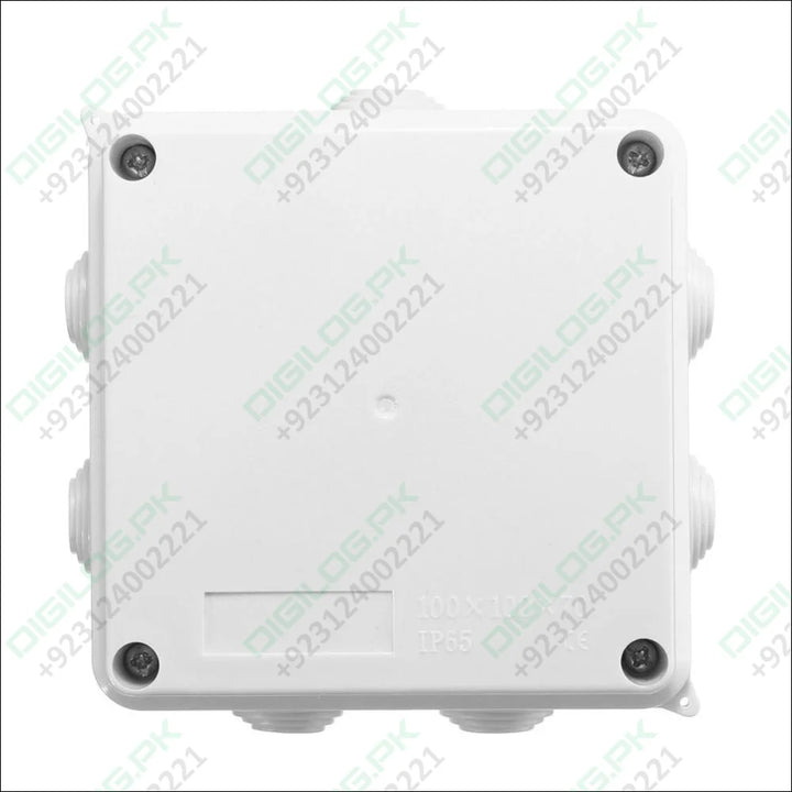 100x100x70mm IP65 Waterproof Outdoor Electrical CCTV Enclosure Square Junction Box White ABS