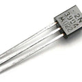 2N3904 / 3904 NPN Transistor - a small black electronic component with three metal pins and the text "2N 3904 A022" printed on its flat face.
