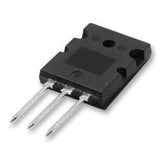 2SA1943 PNP Transistor - High Power Audio Amplifier Component - a black electronic component with three metal pins extending from one side of its rectangular body.