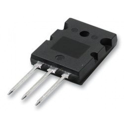 2SA1943 PNP Transistor - High Power Audio Amplifier Component - a black electronic component with three metal pins extending from one side of its rectangular body.