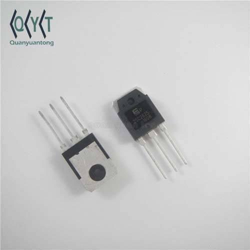 2SC2625 Transistor - shown as two black and silver TO-3P package electronic components with three metal pins each, viewed from front and back.