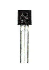 2SC828 C828 NPN Transistor - a black three-pin electronic component with the text "A N C828A S 52" printed on its front face.