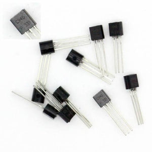 2SC945 C945 50V 0.15A Bipolar NPN Transistor - shown as a collection of several small black three-pin electronic components with C945 P 331 printed on their faces.