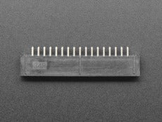 2x17 34 Pin IDC Box Header 0.1 / 2.54mm Pitch - a black rectangular plastic connector with two rows of seventeen vertical metal pins.