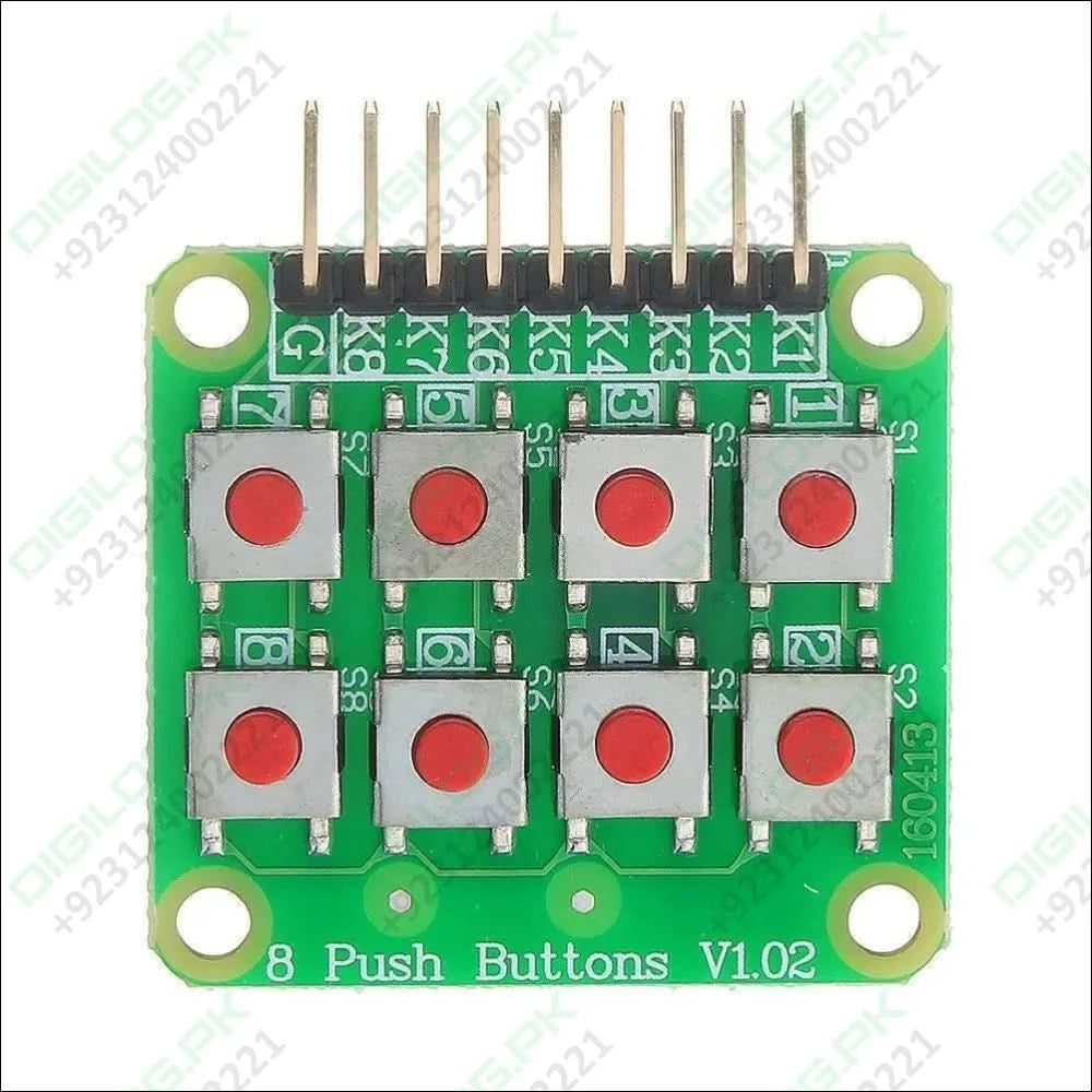 2x4 Matrix Keyboard 8 Pushbutton Keypad V1.02 Expansion